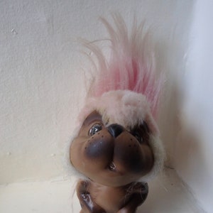 Vintage 60s KAMAR 1969 JAPAN Pepper The Squirrel toy with Rubber Face