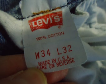 Vintage 90s LEVI 501 Xx Made in USA Classic Buttonfly Denim Jeans