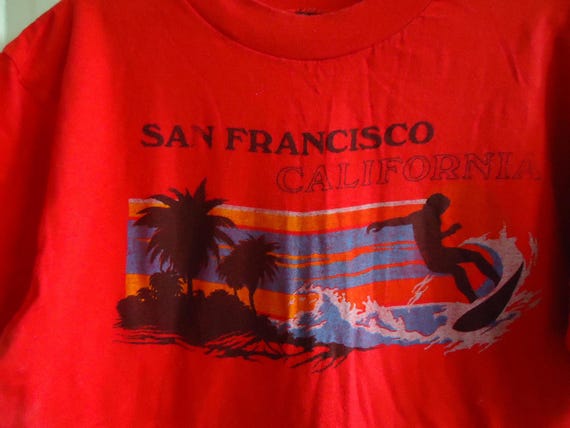 Vintage 70s/80s SAN FRANCISCO Graphic T Shirt sz M - image 2