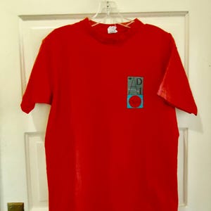 Vintage 80s/90s ADIDAS Front Back Graphic Logo T Shirt Distressed sz S/M