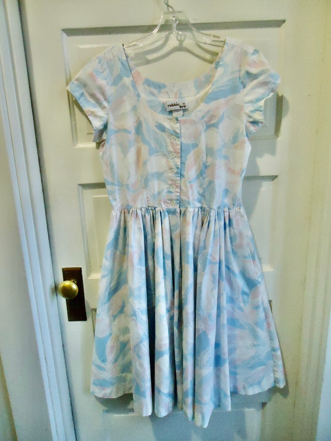 Vintage Dresses Robbie Bee Floral Dress Vintage 80s Robbie Bee