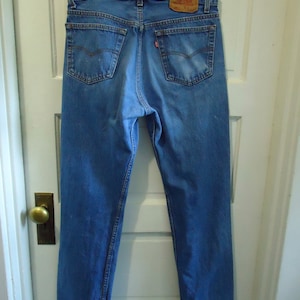 Vintage 90s LEVI 501 xx Made In USA Classic Buttonfly Denim Jeans Waist 32&quot; X Length 28.5&quot;
