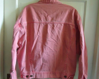 GUESS 1981 パデッドジャケット ピンク Vintage 80s/90s GUESS USA Oversized Boxy Fit Pink Denim Jean