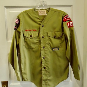 Vintage Shirt, Boy Scout Shirt, 1960s Shirt, Shirt With