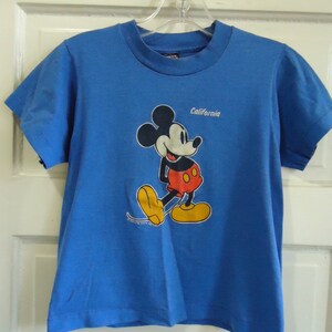 Vintage 80s MICKEY MOUSE California Graphic Tourist T Shirt sz XS