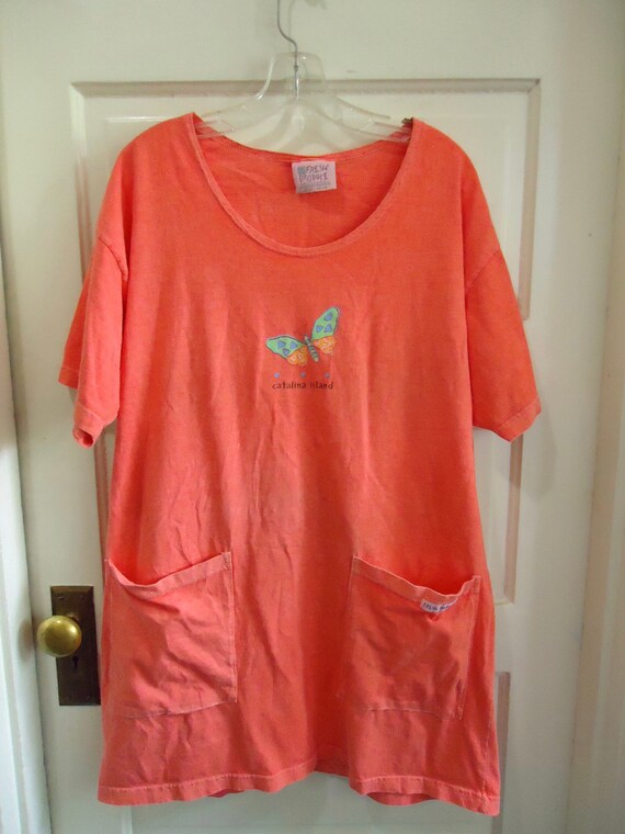 Bright orange t shirt dress 2025