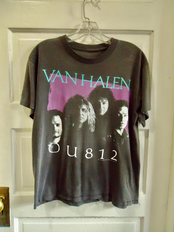 VAN HALEN OU812ワールドツアー Tシャツ Vintage 1988 Van Halen OU812 World Tour T-Shirt – Sabbatical
