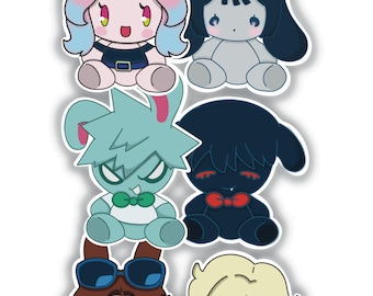 Alien Stage Plushie-klistermärken