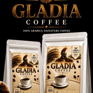 Café Arábica Premium GLADIA | Origem Única Java Typica | Torrado e Moído na Hora | Natural, Mel, Lavado, Mix Especial | 100g 200g