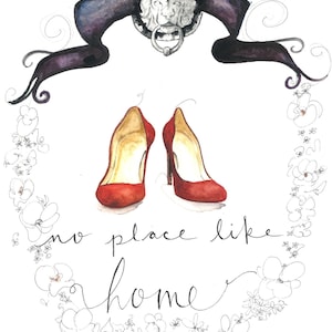 Print of Wizard of Oz Original Watercolor
