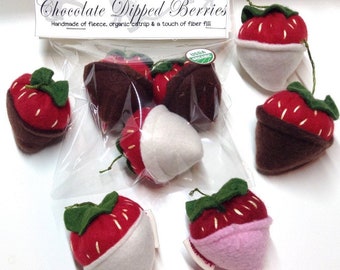 Juguetes de fresa con hierba gatera: dulces orgánicos de hierba gatera, un regalo para gatos