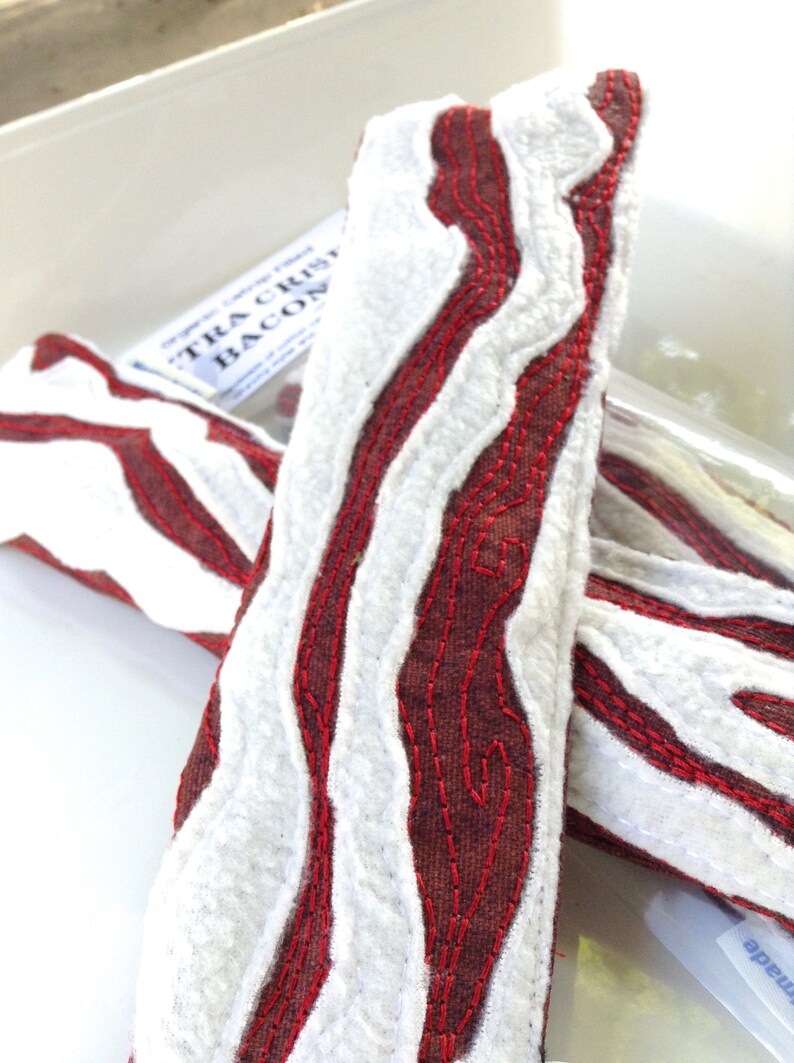 Catnip Bacon Cat Toy Bacon Cat Toy Organic Catnip Toy Etsy