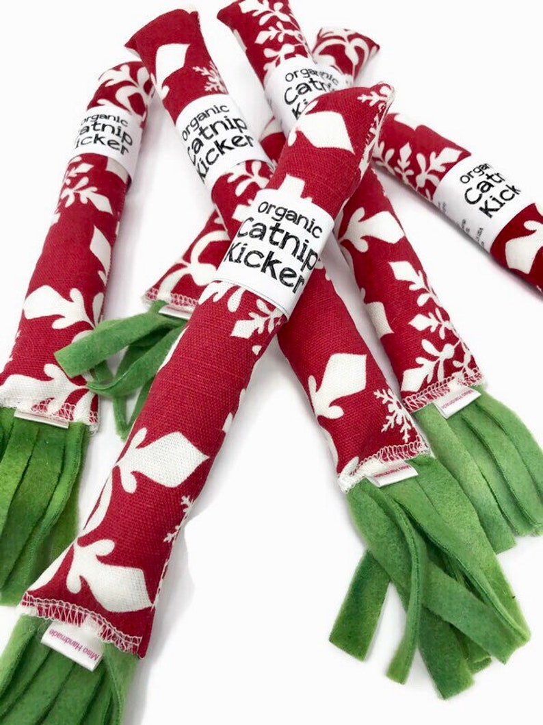 Christmas Cat Toy Bunny Kick Cat Toy Organic Catnip Toy Etsy