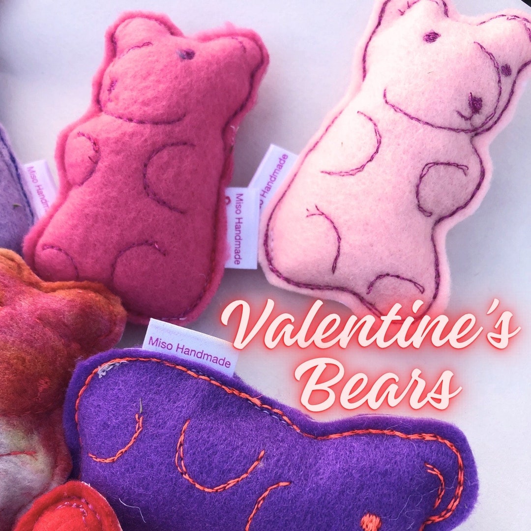 Valentines Gummy Bears Organic Catnip Toys Cat Toys Gummy Bear Catnip Bear Cat Candy Catnip Cat