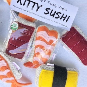 Catnip Sushi | Gift for New Cat | Japanese Catnip Toys | Organic Catnip | Cat Toys | Cat  | Gift For Pet Lover