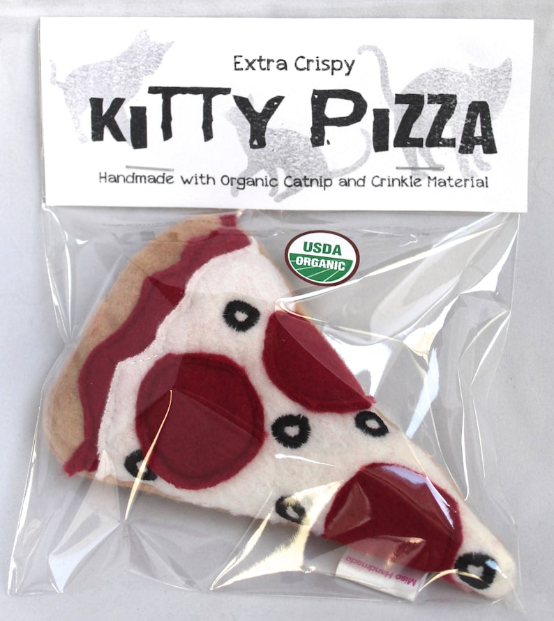 Cat Toys Extra Crispy Catnip Pizza Catnip Toy Catnip Etsy UK