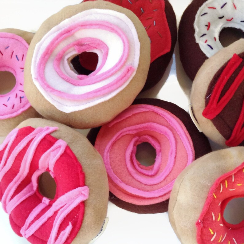 Custom Dog Toy  Squeaky Donut  Dog Toys  Donut  Toy for image 0