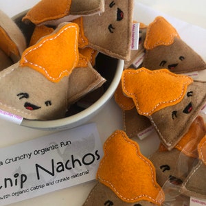 Organic Catnip Nachos Cat Toys Cat Nachos Catnip Chips Catnip Toy Catnip Tortilla Chips Cat Crisps Foodie Cat Toy image 4