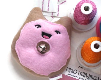 Kitty Donut | Bell Cat Toy | Catnip Candy | Cat Doughnut | Cat Toy Catnip | Gift for Cat | Cat Toy | Catnip Toy | Cat Donut |