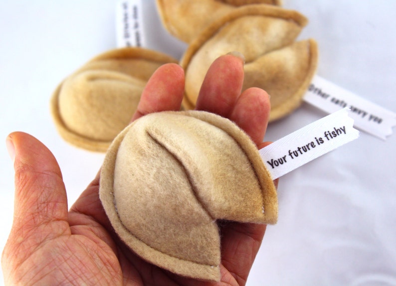 Cat Fortune Cookies Gift for New Cat Catnip Toys Organic Catnip Cat Toys Fortune Cookies Gift For Pet Lover image 3