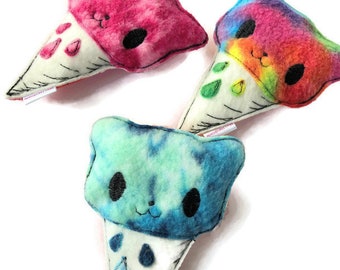 Kitty Shave Ice Cat Toy: Handmade Organic Catnip Cone