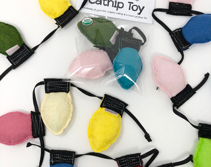 Catnip Christmas Lights Organic Catnip Christmas Bulb Toy Cat Toys