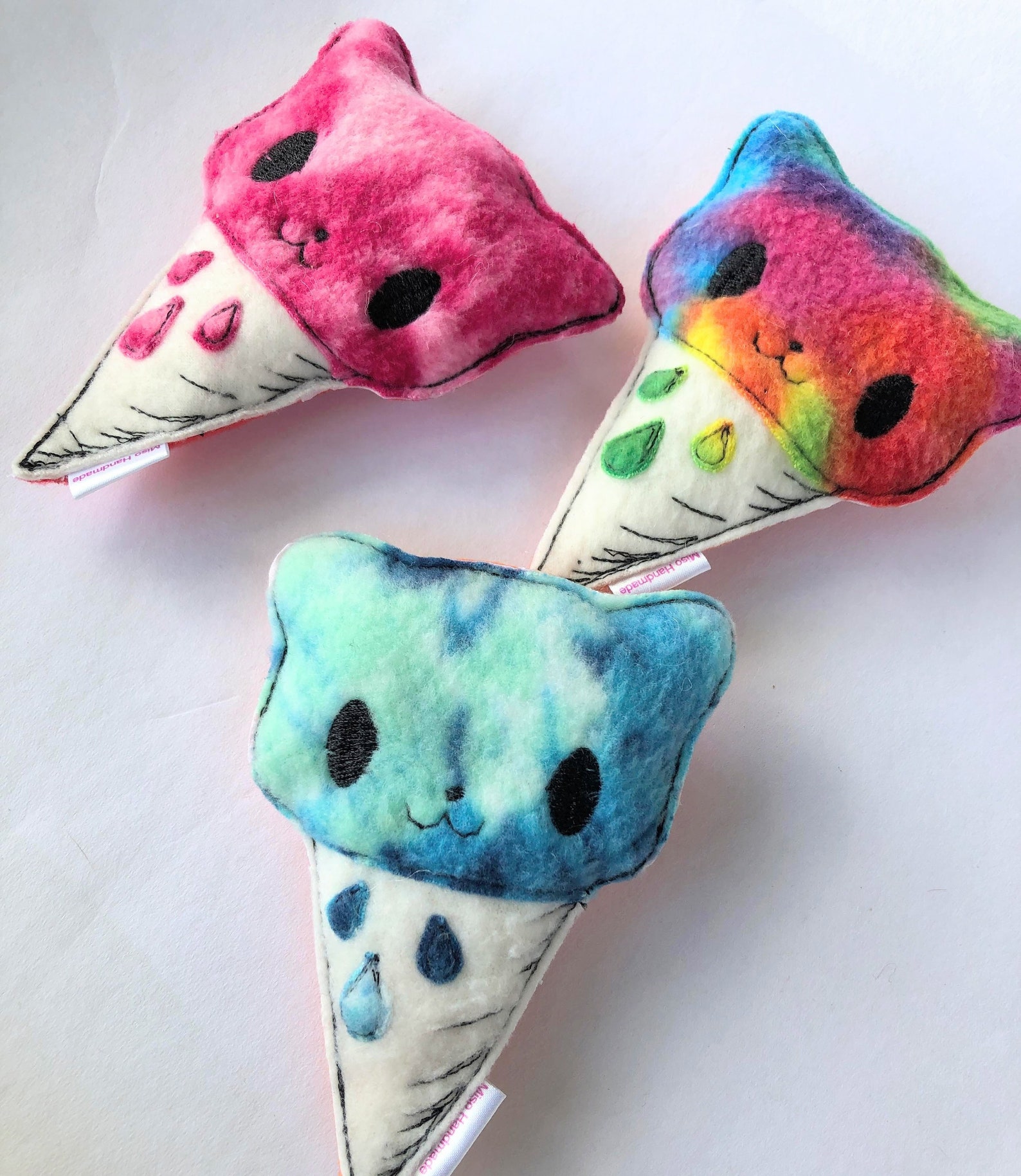 Kitty Cone Ice Cream Cat Toy Catnip Ice Cream Cone Etsy