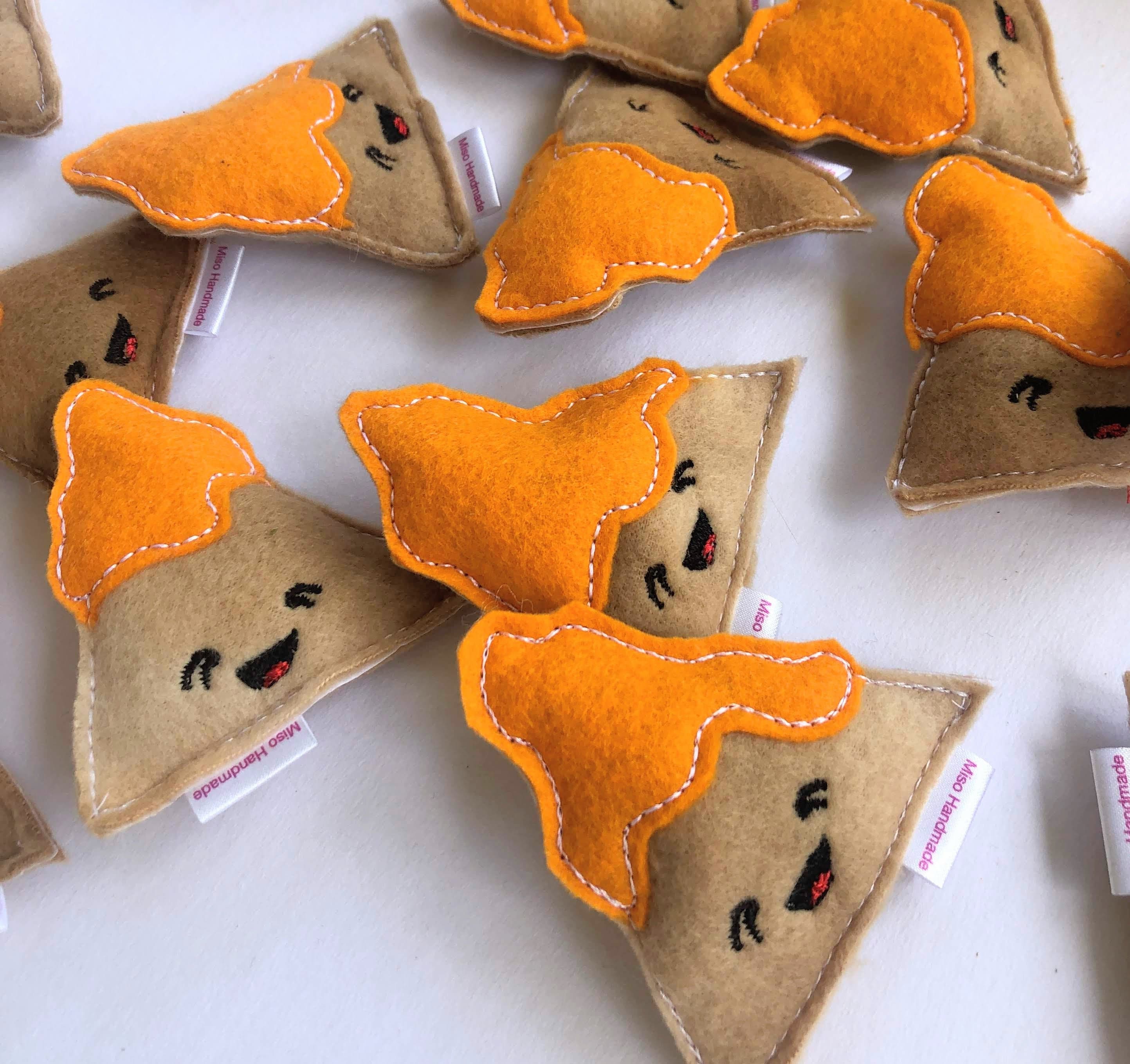 Nachos d'herbe à Chat Bio | de Jouets Pour Chats Chat Nachos Chips Jouet Tortilla Foodie