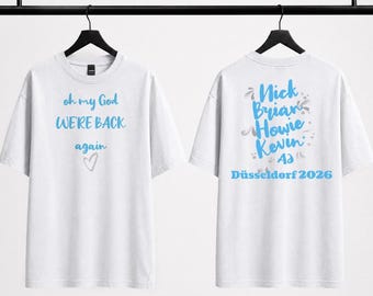 Backstreet Boys Tour T-Shirt Düsseldorf, BSB 90s Music Fan Tee, Fan Merchandise, Retro Pop Konzert Outfit, Tell me why