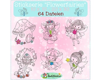 Digital Embroidery Series Flowerfairies 10x10 - 20 x 30 cm (4x4 - 8x12") Embroidery Frame