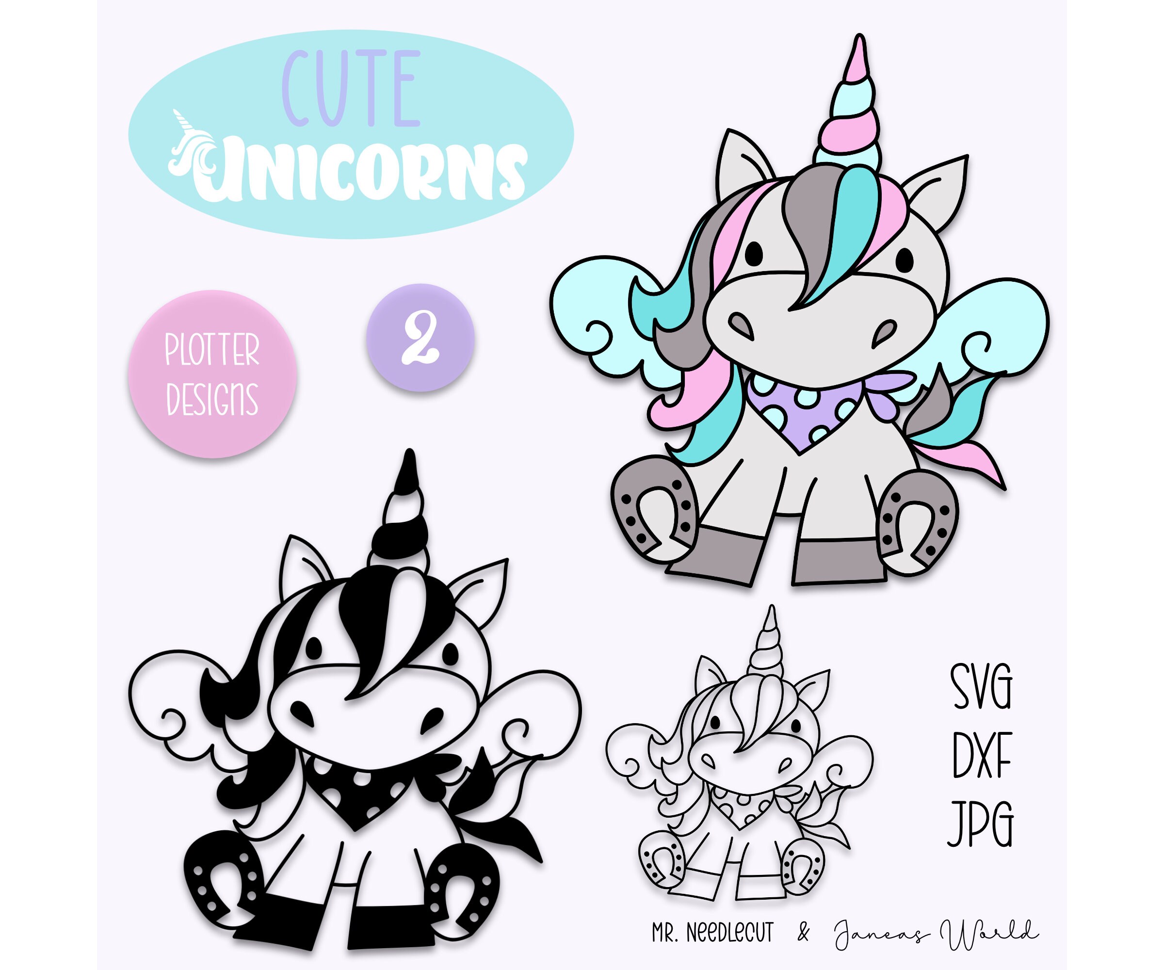 Plotter file Janeas World Cute Unicorns 2