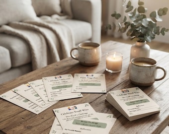 52 Weekly Date Challenges | Printable Date Night Cards | Anniversary Gift | Relationship Activity | Digital Download