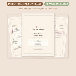 What's Normal and When to Call | Baby First Year Reference Guide | Newborn Fever & Red Flag Chart