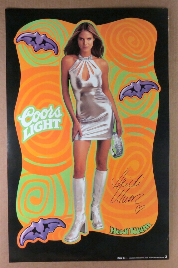Coors Light Heidi Klum Queen of Halloween Poster 15 X 23.5