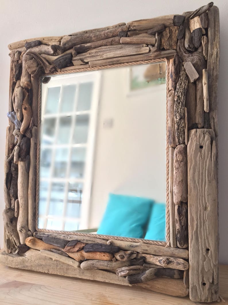 Treibholz Spiegel Wand hängen natürliche Isle Wight-Strand-Haus Dekor nautischen Hand gemacht 14 \ Treibholz Spiegel Wand hängen natürliche Isle Wight-Strand-Haus Dekor nautischen Hand gemacht 14 \