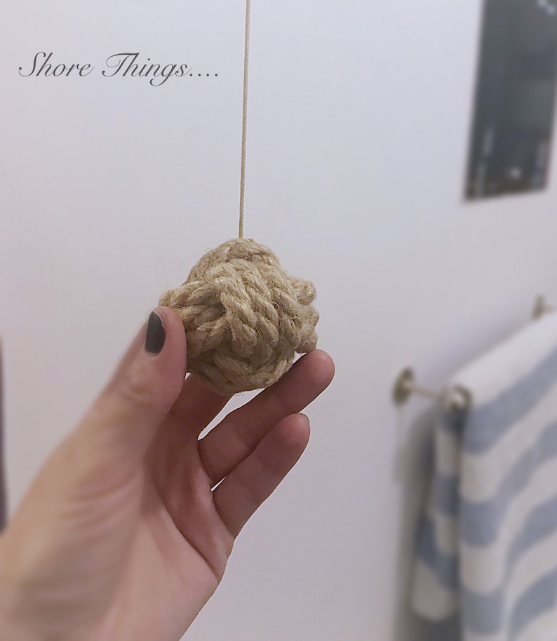 Rope Knot Bathroom Light Pull Light Pulley Monkey's Etsy