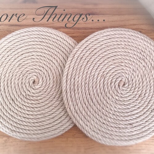 Rope Place Mats Nautical Decor Plate Mat Placemat Beach Etsy