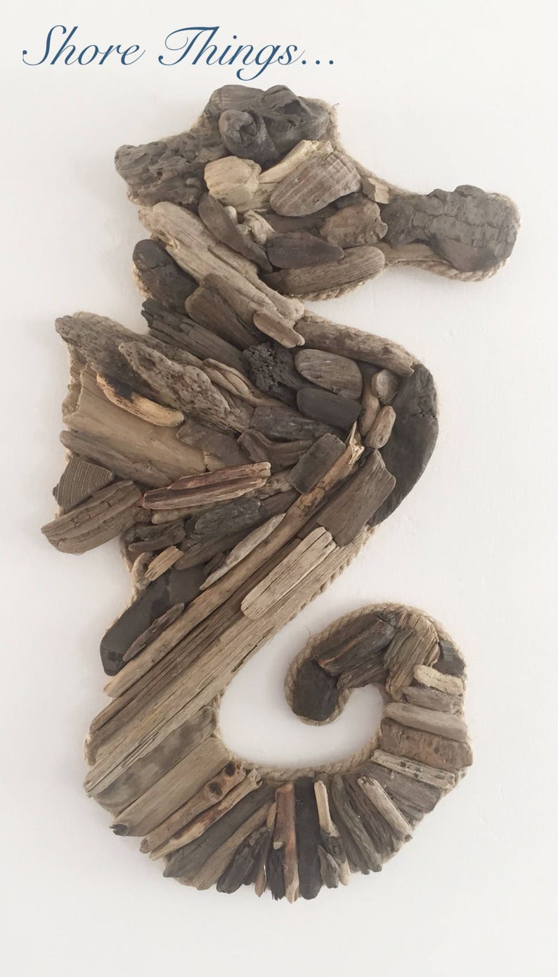 DRIFTWOOD Wall Art Seahorse Bespoke Isle of Wight Beach Home Etsy