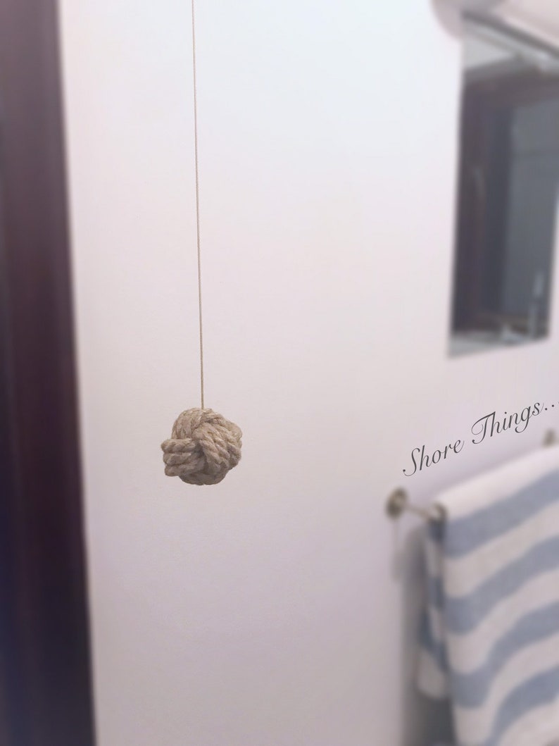Rope Knot Bathroom Light Pull Light Pulley Monkey's Etsy