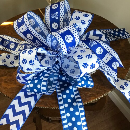 University of Kentucky UK Wildcats Ribbon Topiary-style | Etsy