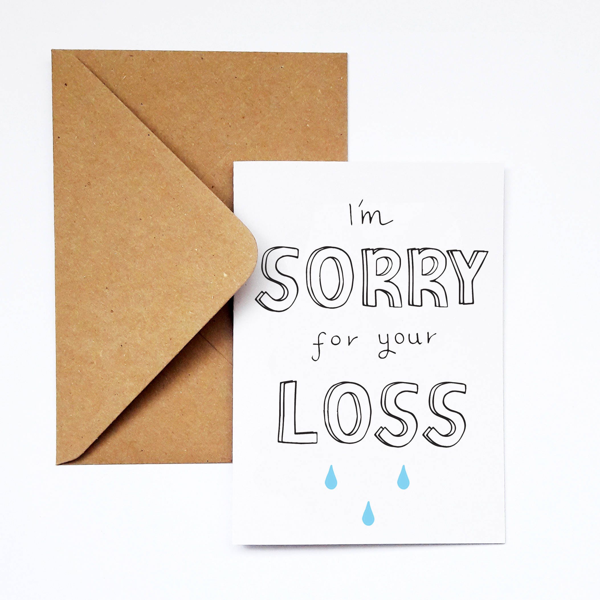 Sympathy card, I