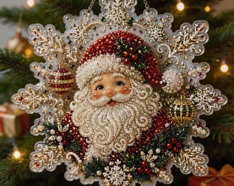 Zestaw świątecznych łapaczy słońca w kształcie diamentów, akrylowa zawieszka w kształcie płatka śniegu w 6 stylach, ozdoba DIY z perłowym malowaniem diamentowym do dekoracji okna na choinkę