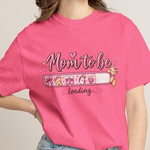 Mom to Be loading pregnancy progress bar T-shirt | maternity announcement tee