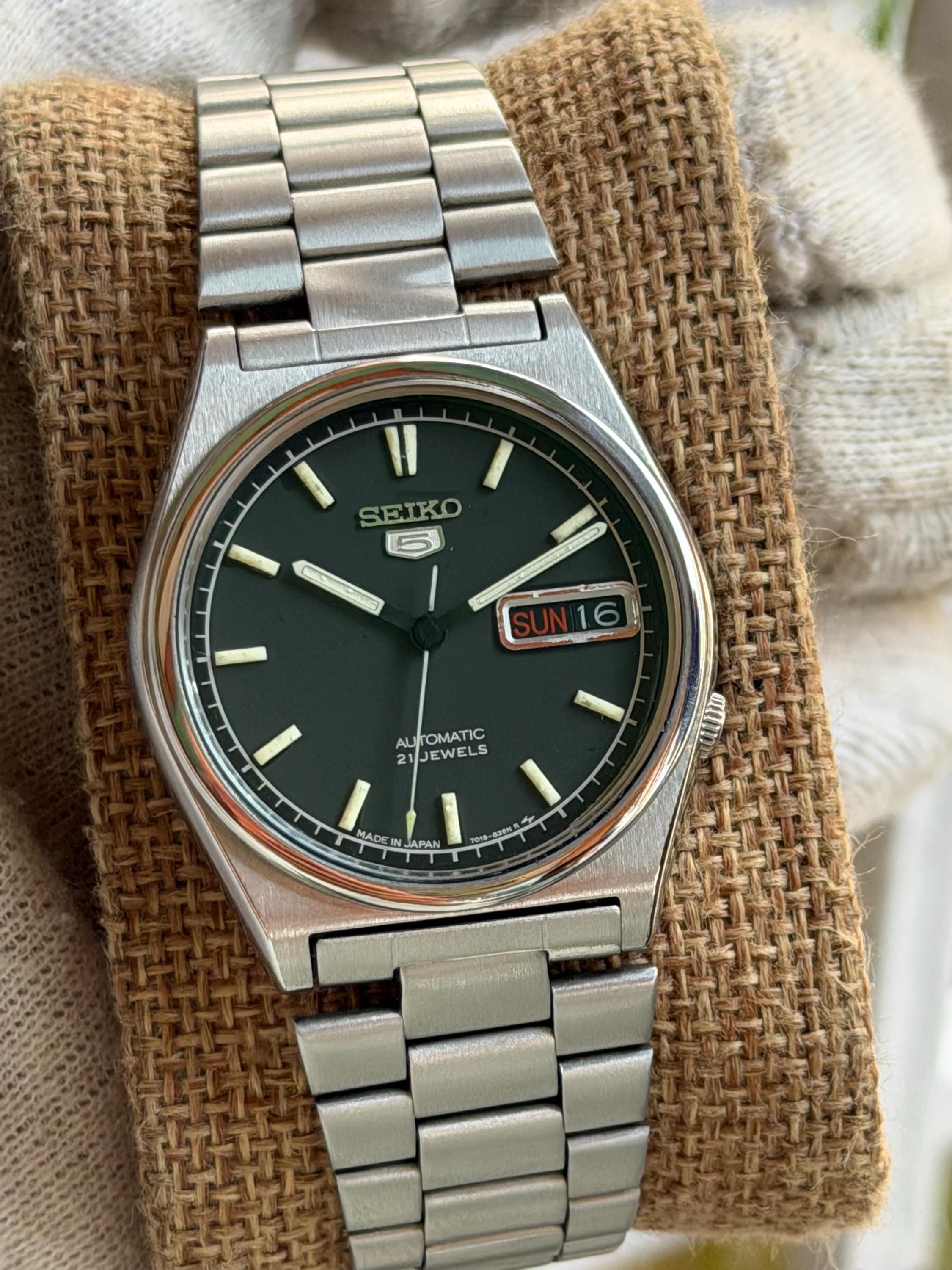 ✨SEIKO✨セイコー✨5ACTUS✨7019-7010✨デイデイト✨腕時計✨ Seiko 7019 - Etsy 日本