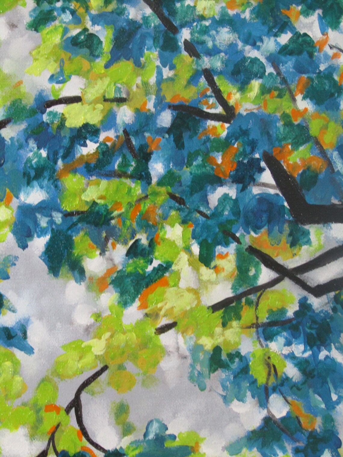 Original Oil Painting Sunday in the Park 16 X 20 Inches Top Selling