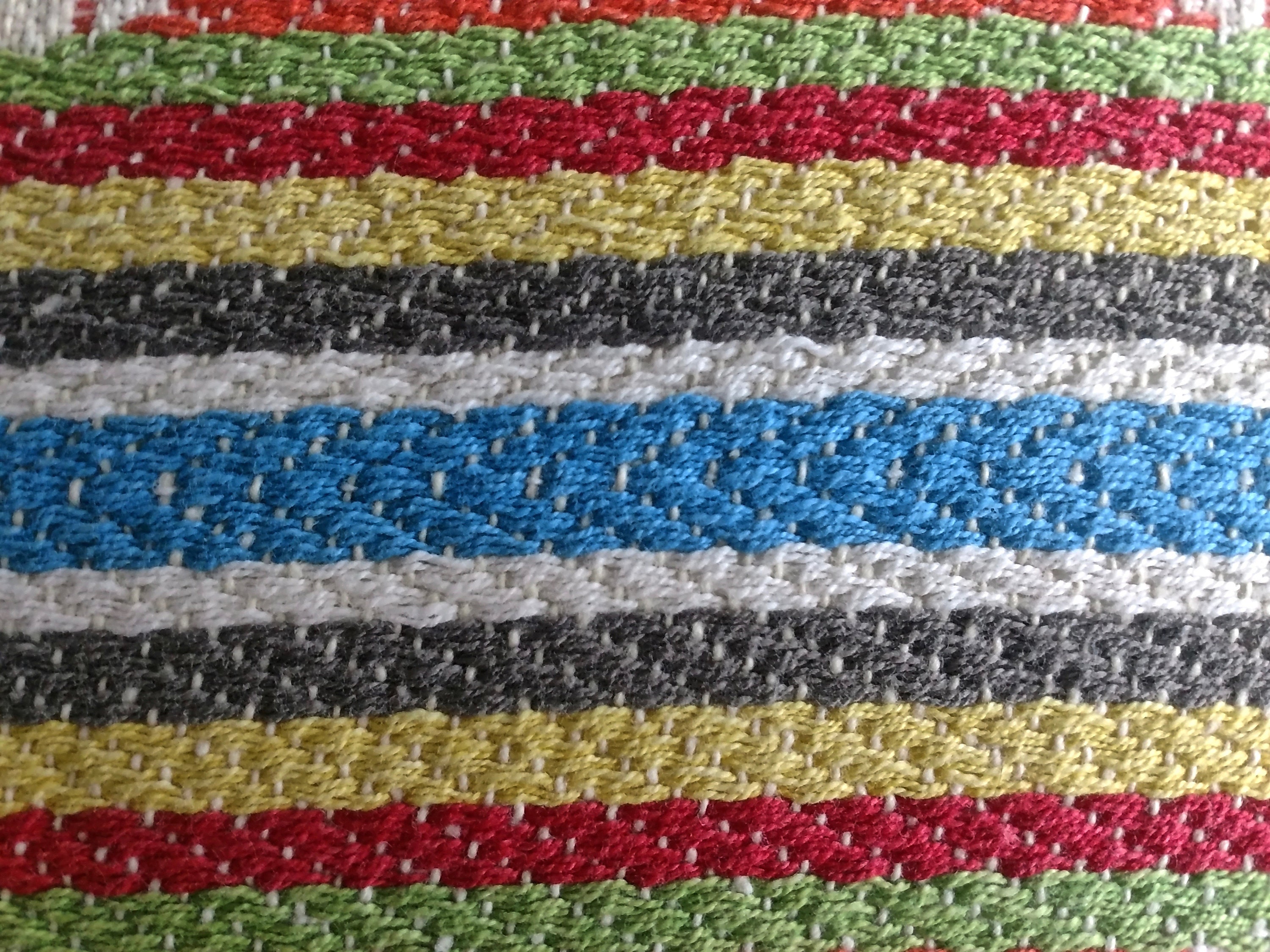 Vintage Colorful Woven Table Runner 33 x 64 Etsy