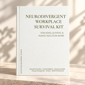 Kit de supervivencia laboral para personas con TDAH (PDF), guiones de adaptación para personas neurodivergentes, guía profesional para personas con autismo (descarga digital)