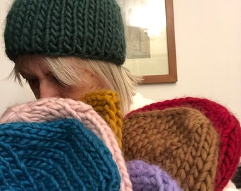 Berretta in lana grigio | Etsy Italia