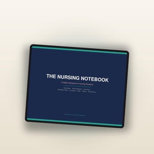 Digital Notebook for Nursing Students | Hyperlinked GoodNotes Notability Template | Study Smarter