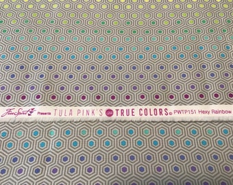 Tula Pink’s True Colors Hexy Rainbow Free Spirit Yardage